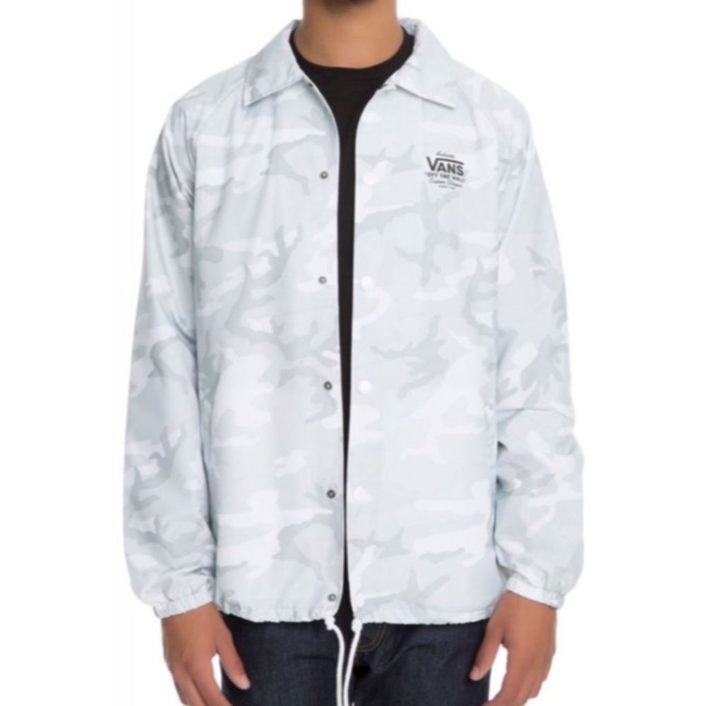 VANS torrey windbreaker jacket white camo